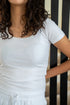 Women summer pajama set White T-shirt + Pants